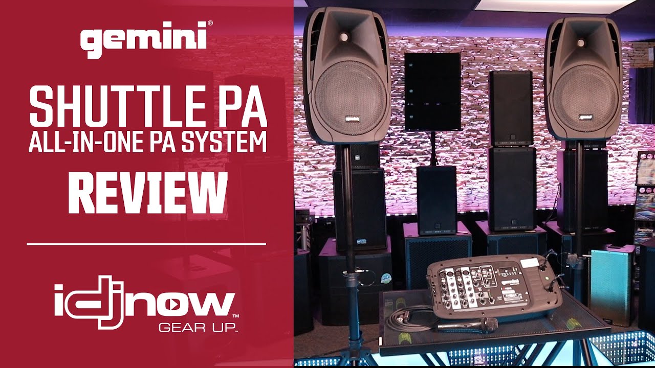 Gemini DJ Shuttle PA Review: All-In-One PA System with Super Tote