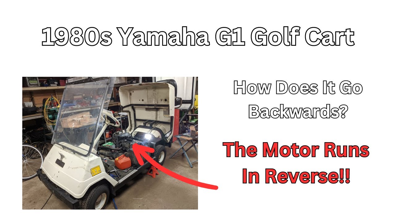 Двухтактный гольф-кар Yamaha G1 1980-х годов с интересной системой движения вперед/назад