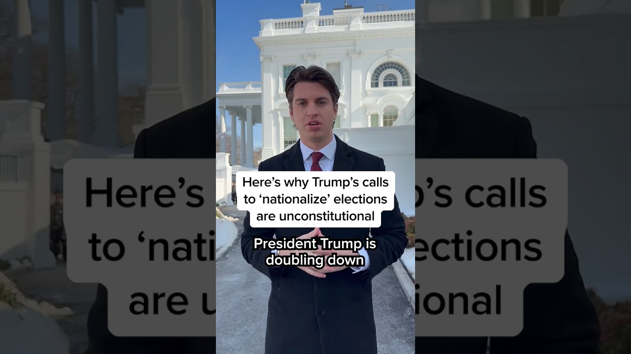 Here's why Trump's calls to 'nationalize' elections are unconstitutional