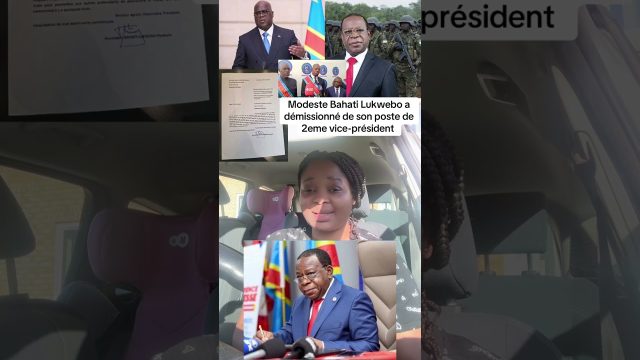 Urgent : Modeste Bahati Lukwebo a démissionné de son poste de 2eme vice-président 