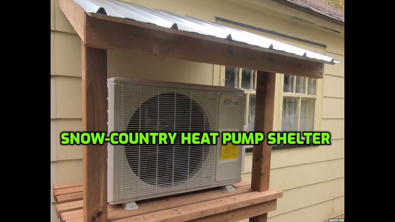 BUILDING A HEAT PUMP SHELTER IN SNOW COUNTRY