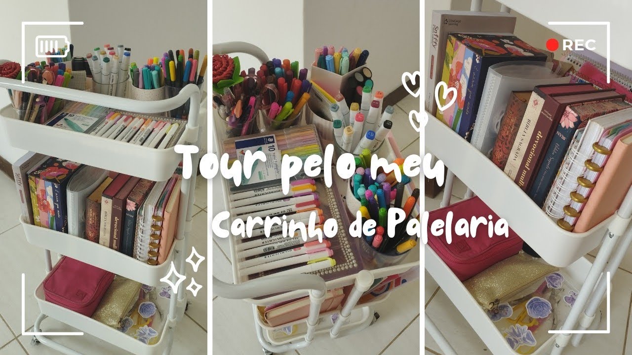 Tour atualizado pelo meu carrinho de Papelaria
