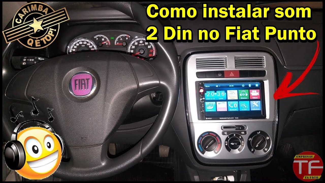 Como instalar aparelho de som 2din no Fiat Punto