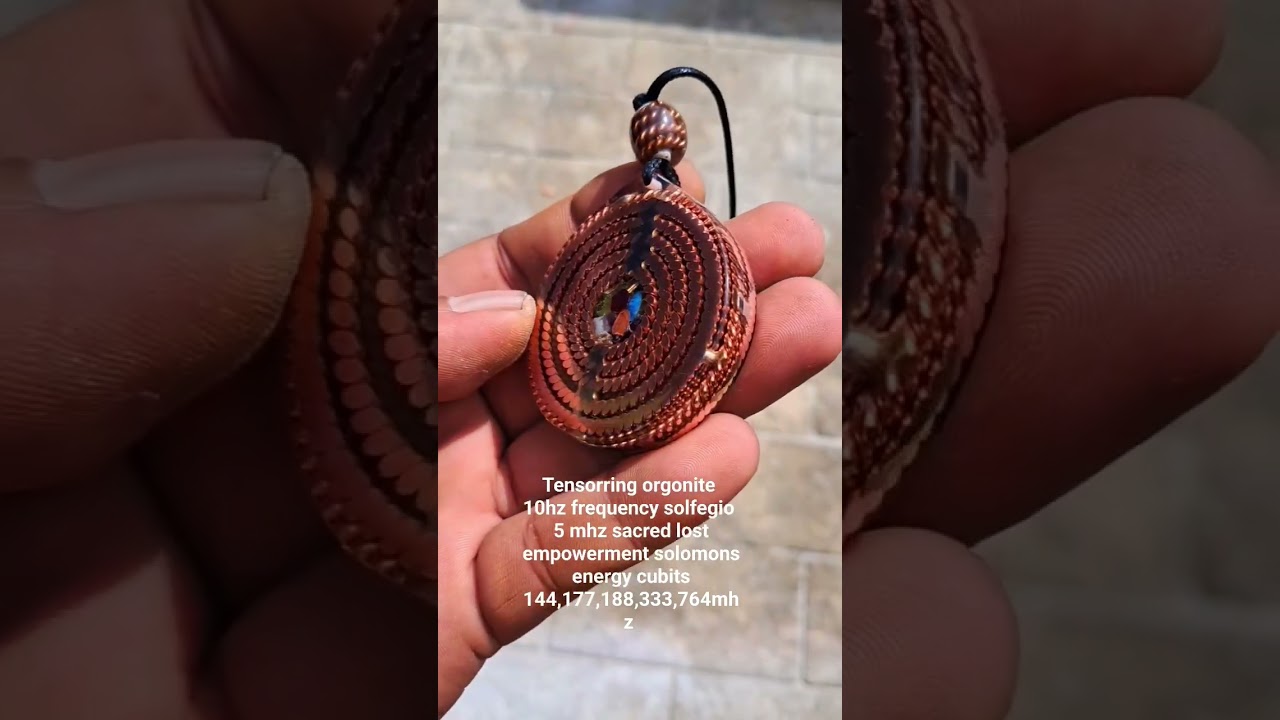 tensorring orgonite pendant 15 frekuensi 10 frekuensi solfegio hz +144,177,188,333,764mhz