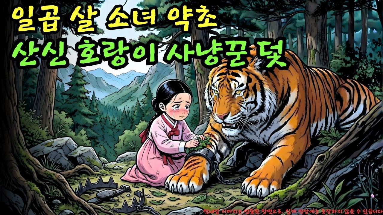 👉 일곱 살 소녀가 사냥꾼의 덫에 걸린 산신 호랑이의 상처에 약초를 발라주었다… 그런데 이 선택은 과연 위험하지는 않았을까? | 야담 |옛날이야기 |민담 |전설 | 설화
