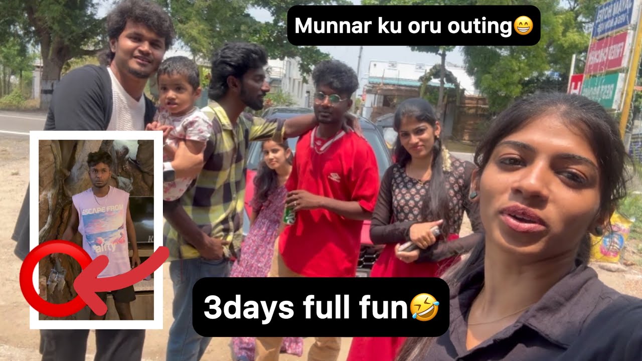 Team ah Munnar ku oru outing😁…. 3days full fun😂..#kanimozhibabu #kanivlog