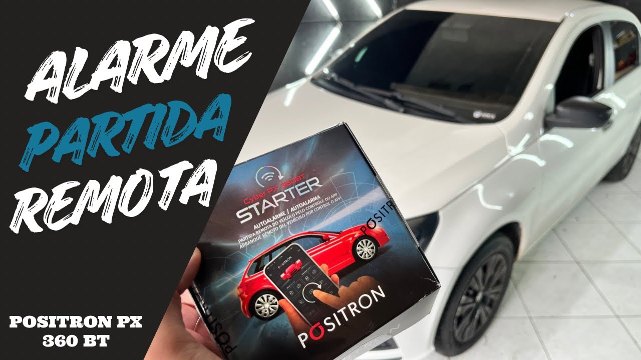 COMO INSTALAR ALARME POSITRON CYBER PX 360 BT STARTER | PARTIDA REMOTA PASSO A PASSO