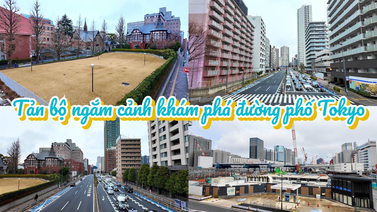 Đi bộ từ khuôn viên Happoen đến ga Takanawa - Tản bộ ngắm cảnh khám phá đường phố Tokyo