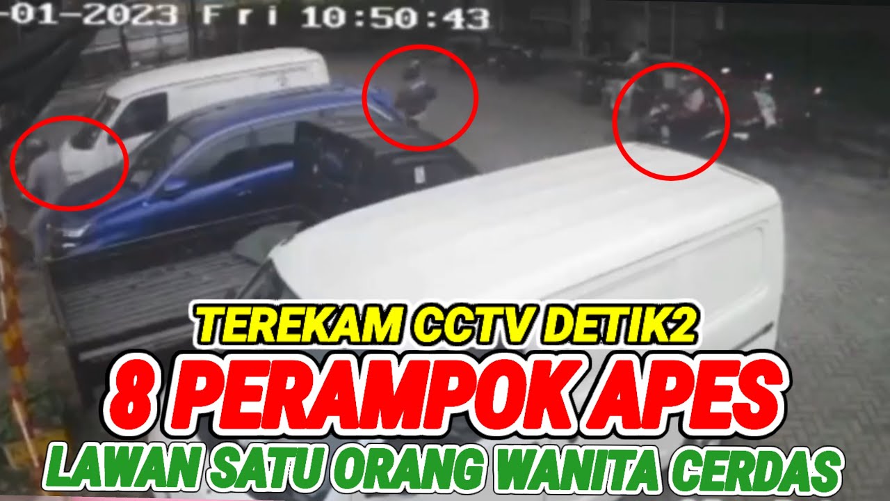 8 Perampok APES SiAL Lawan Satu Orang Wanita Cerdas❗