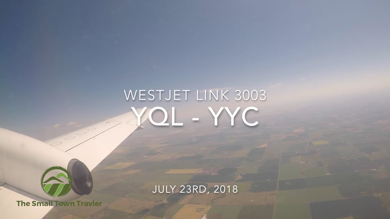 Westjet Link 3003 | Lethbridge (YQL) - Calgary (YYC) | Trip Report 2018