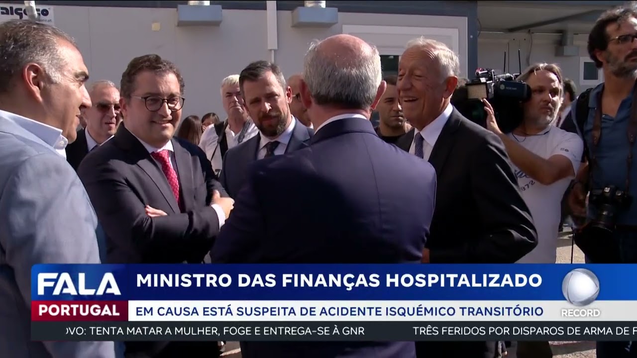 Ministro das Finanças hospitalizado