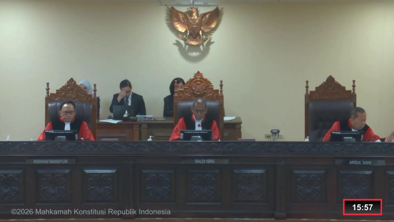 Sidang Perkara Nomor 271, 273, 278/PUU-XXIII/2025. Senin, 26 Januari 2026.
