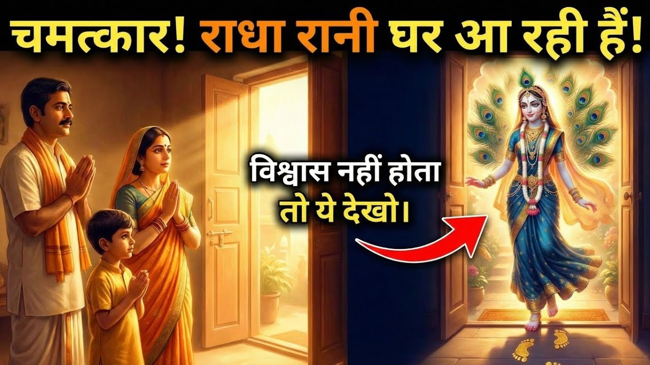 चमत्कार ! राधा रानी घर आ रही हैं | Radharani ka ashirwad⁩ #motivation #maa