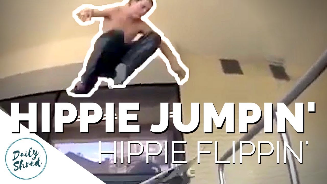 Скейтбординг Hippie Jumps и хиппи Flip Tricks Компиляция # 1