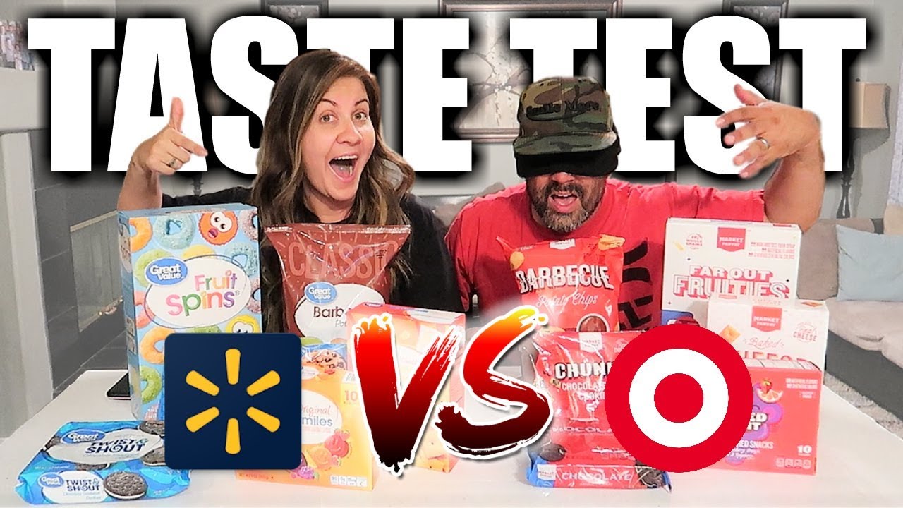 Walmart Grocery Brand vs Target Grocery Brand Taste Test | Name Brand vs Generic Store Brand