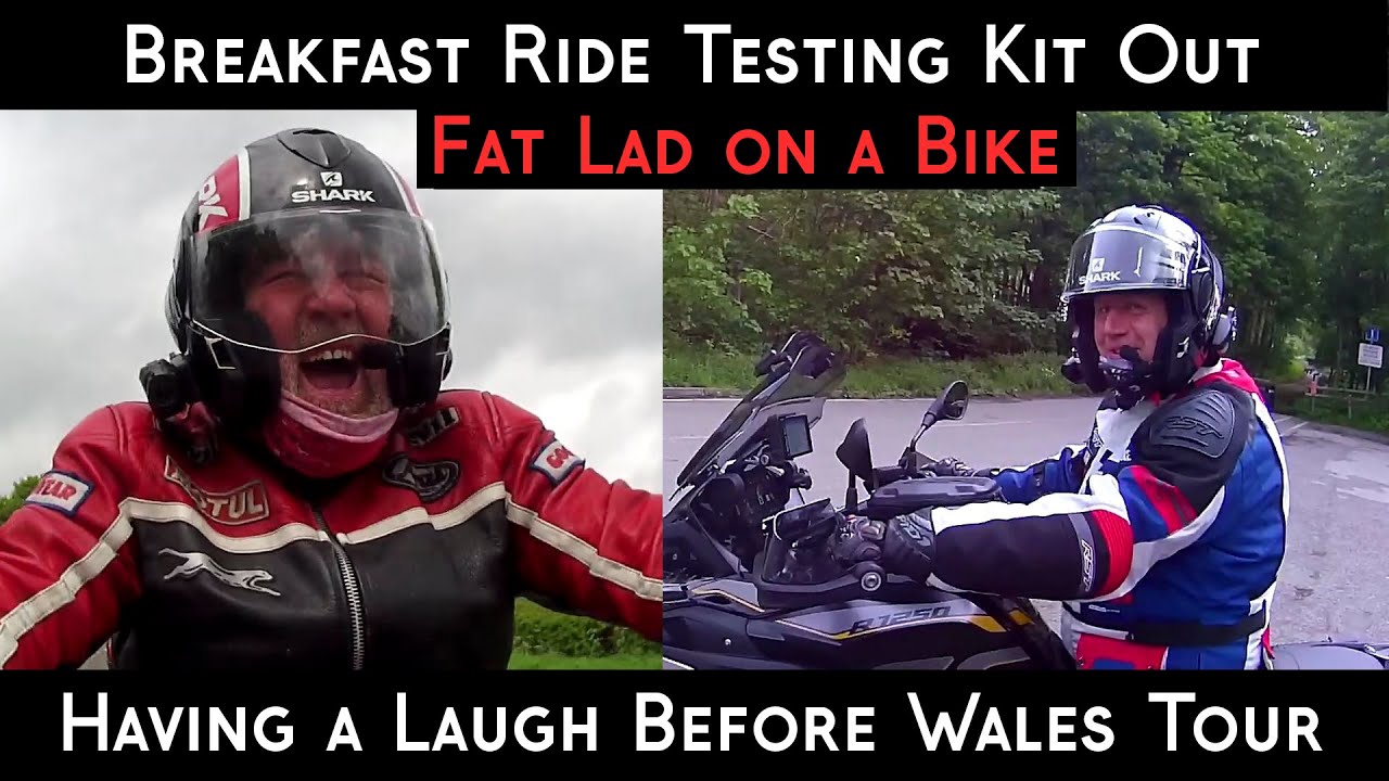 Brekkie Run testing kit and lots of laugh's. Last Dual Vlog before Wales Tour. Fat Lad on a Bike