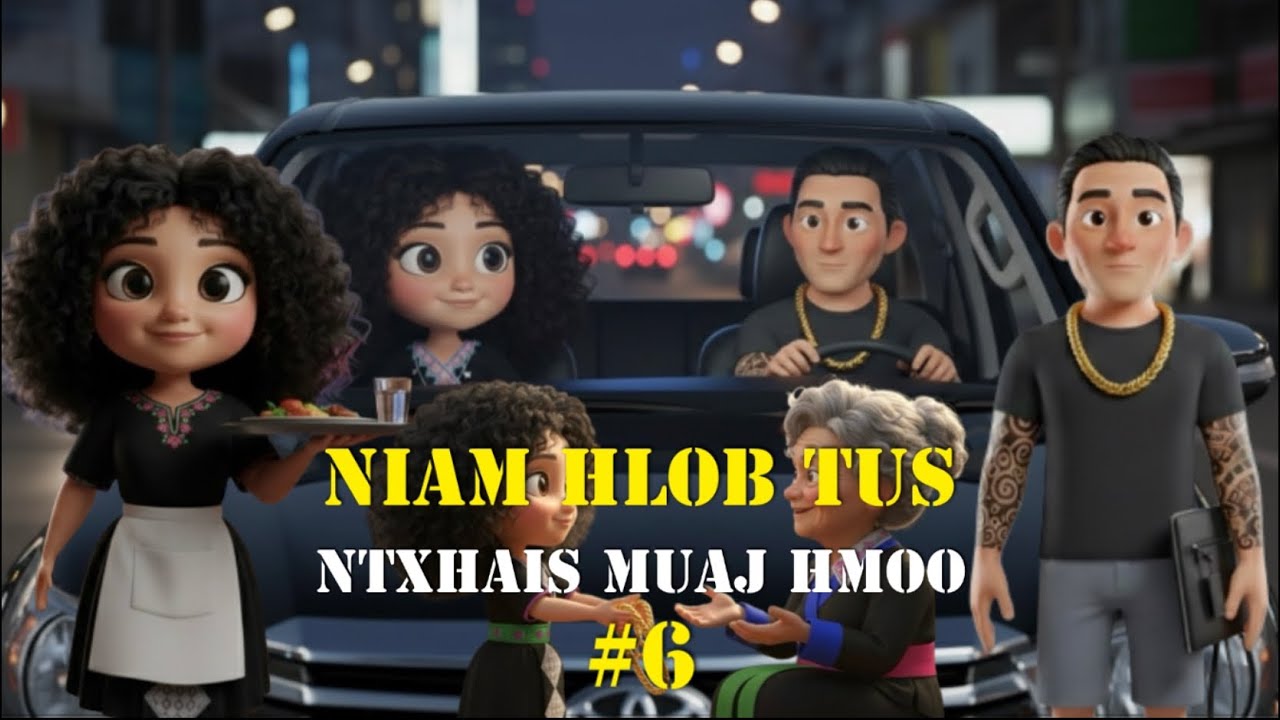 Niam hlob tus ntxhais muaj hmoo cartoon 3D part6| hmoob bab nauj
