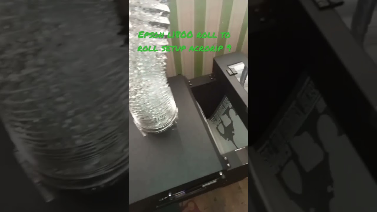 Epson a3+ l1800 DTF printer roll to roll setup using acrorip 9
