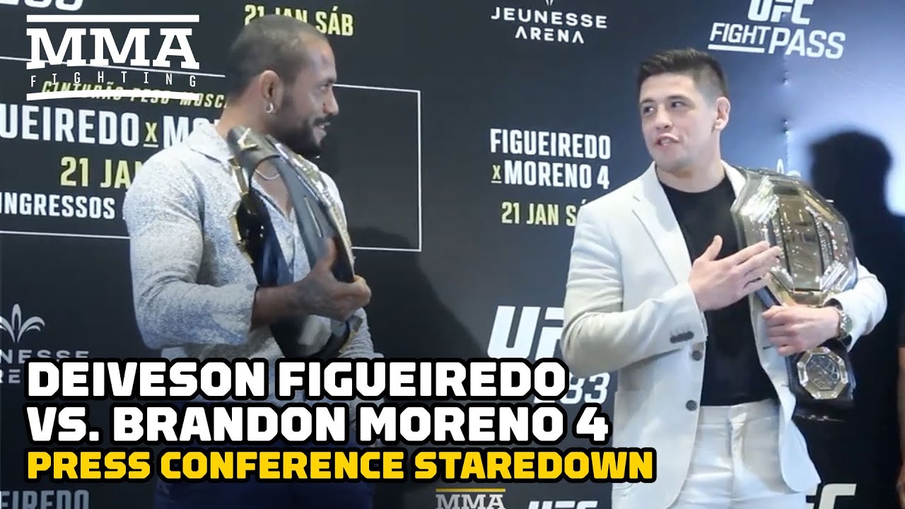 UFC 283: Deiveson Figueiredo vs. Brandon Moreno 4 Staredown - MMA Fighting