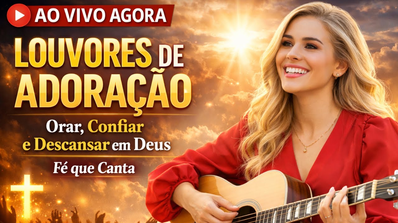 🔴 AO VIVO AGORA | Louvores de Adoração Para Orar, Confiar e Descansar em Deus | Fé que Canta