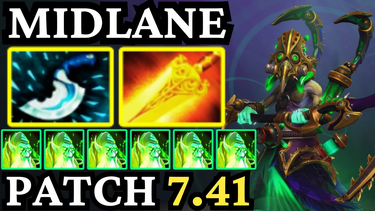 🔥 NEW PATCH 7.41a NECROPHOS Mid &mdash; UNKILLABLE DOMINATION 🔥 | Dota 2 Gameplay