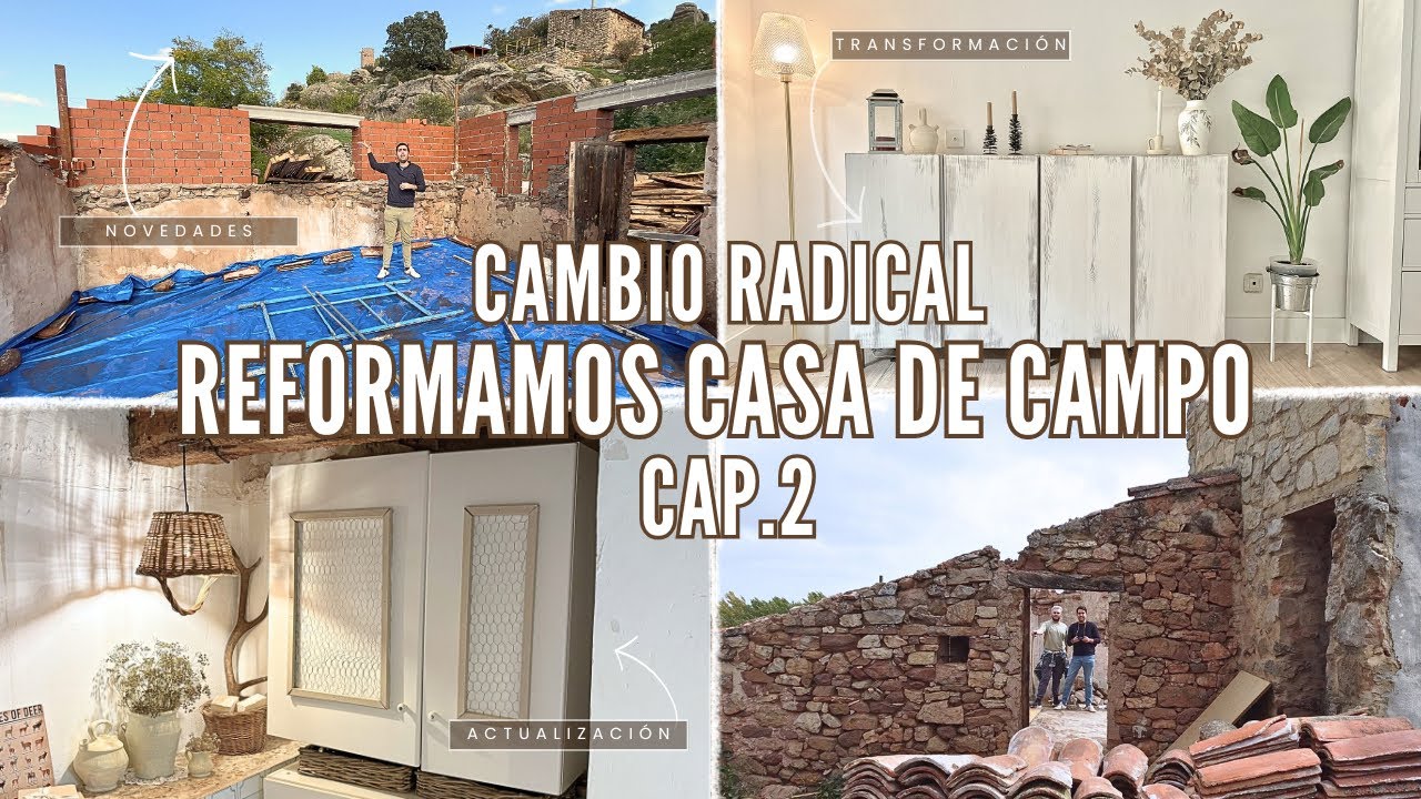 🚧 REFORMAMOS CASA DE CAMPO Cap.2 🏡 CAMBIO de PLANES + AVANCES 🪚 Transformación RADICAL de MUEBLE TV