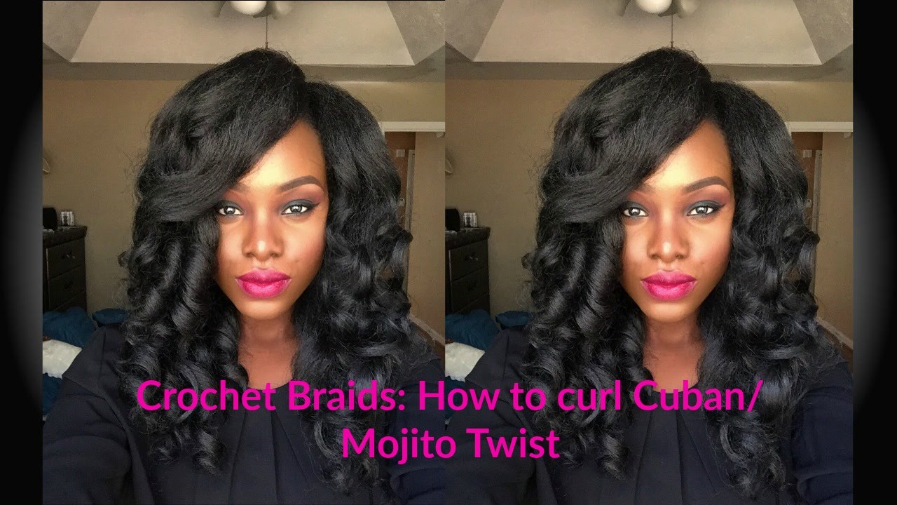 Crochet Braids: How to curl Cuban/Mojito Twist || TAILO
