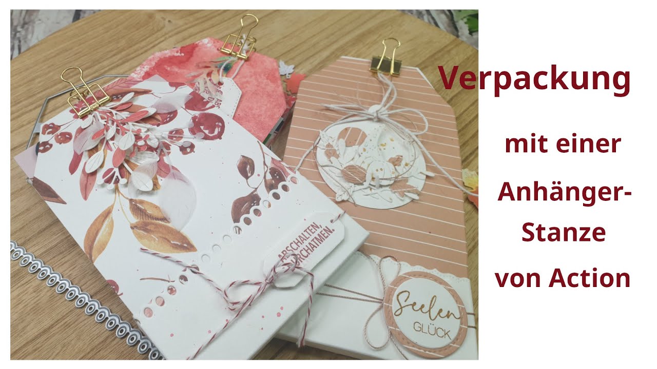 Verpackung im herbstlichen Kleid mit Stanze von Action
