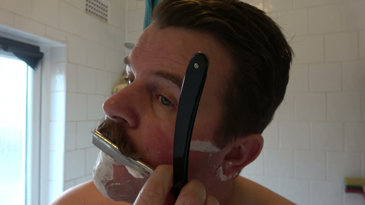 Kikuboshi 55 Japanese Straight Razor Shave Test Traditional Wet Shaving  Capt Fawcett's soap BIFL