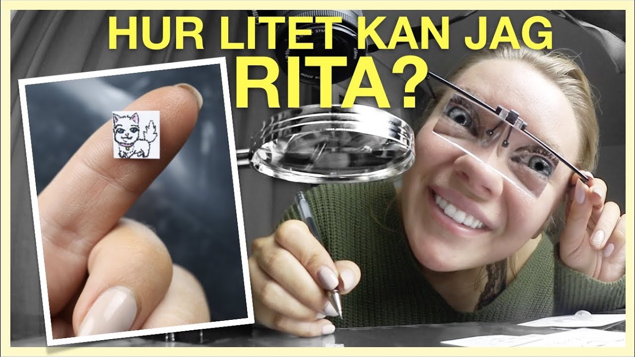 HUR LITET KAN JAG RITA?