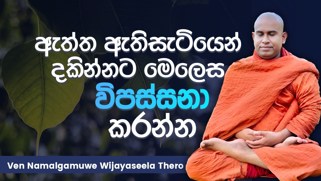 ඇත්ත ඇතිසැටියෙන් දකින්නට මෙලෙස විපස්සනා කරන්න │ Ven. Namalgamuwe Wijayaseela Thero │ Dharma deshana