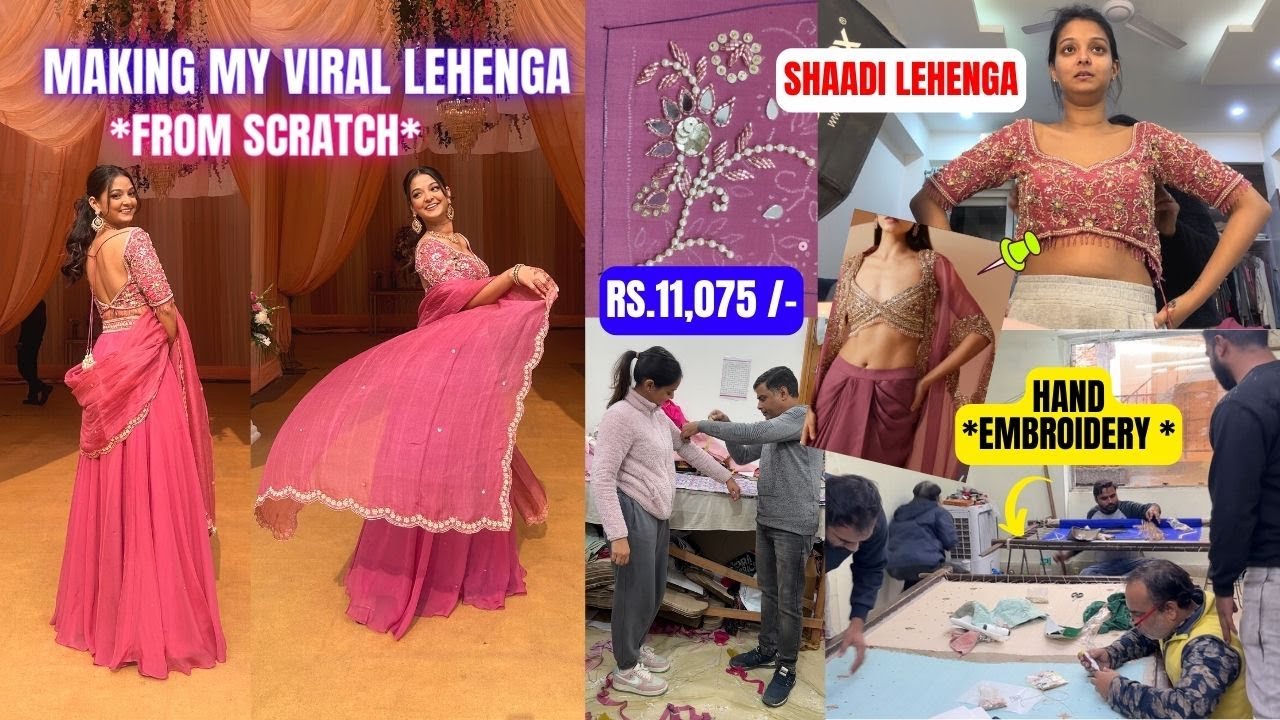 *VIRAL* Shaadi Outfit From Scratch 😍 Bridesmaid outfit in *BUDGET*