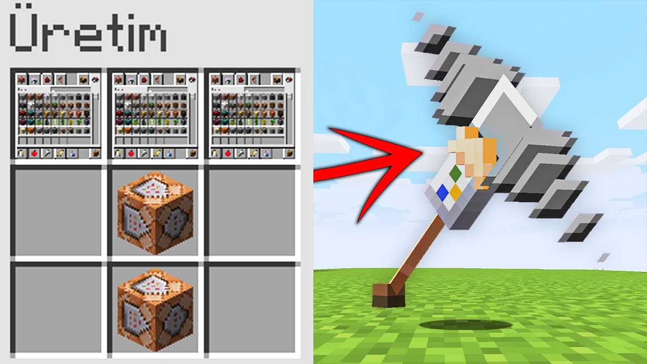 minecraft AMA yaratıcı modu eşyaları üretebiliyorum!