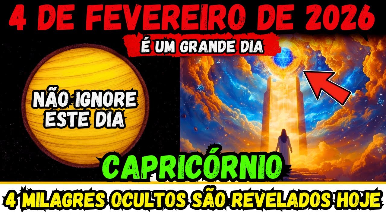 ✨Capricórnio💕 4 de fevereiro de 2026: A resistência invisível termina e o destino se alinha!🌌