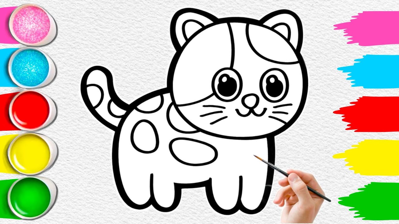 Милые раскраски с котиками 🐱🎨 | Расслабляющее и увлекательное занятие для детей