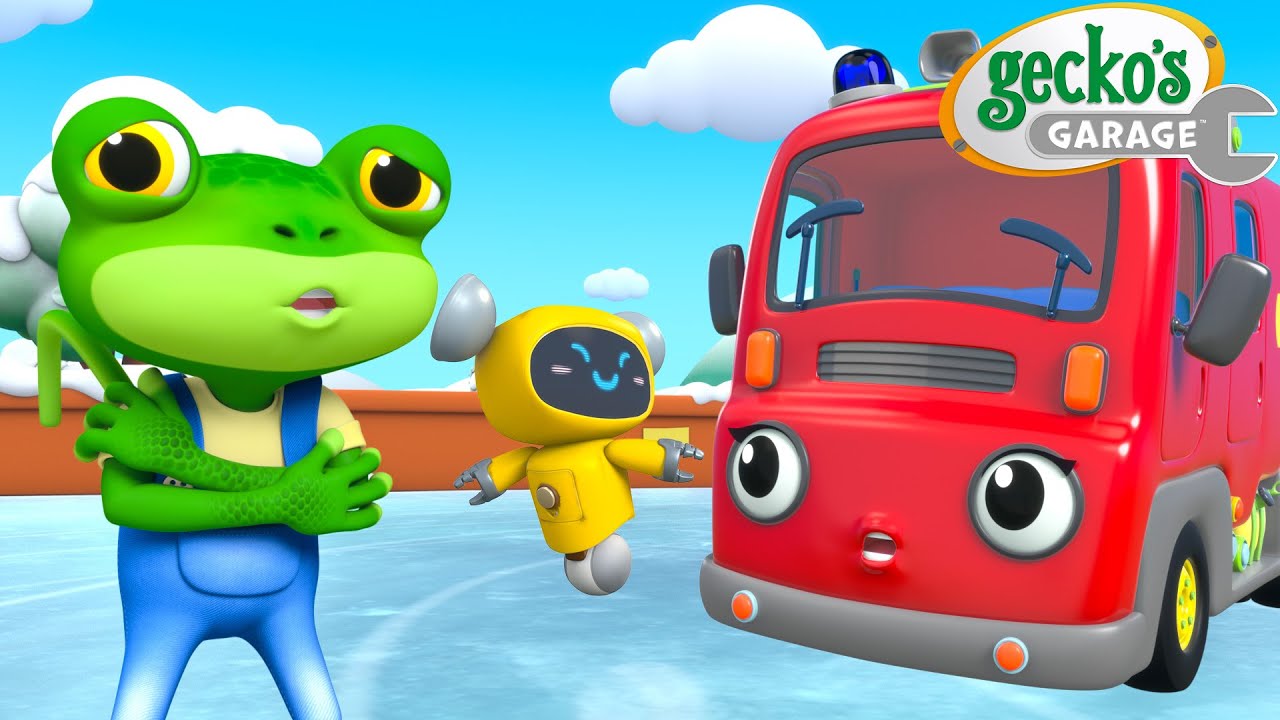 Gecko Builds an Ice Rink! ⛸️🧊 | Gecko's Garage 🚚 | Cartoons For Kids | Toddler Fun Learning