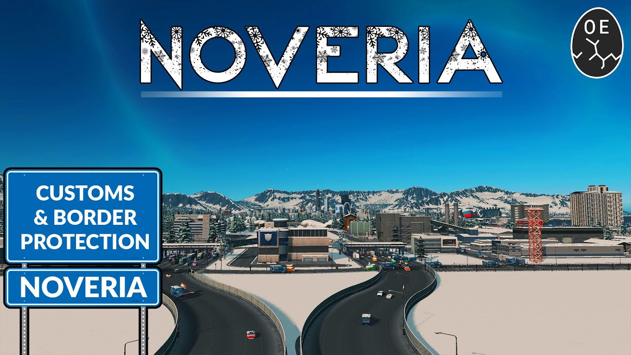 Building A Border Crossing In VANILLA Cities Skylines! | Noveria