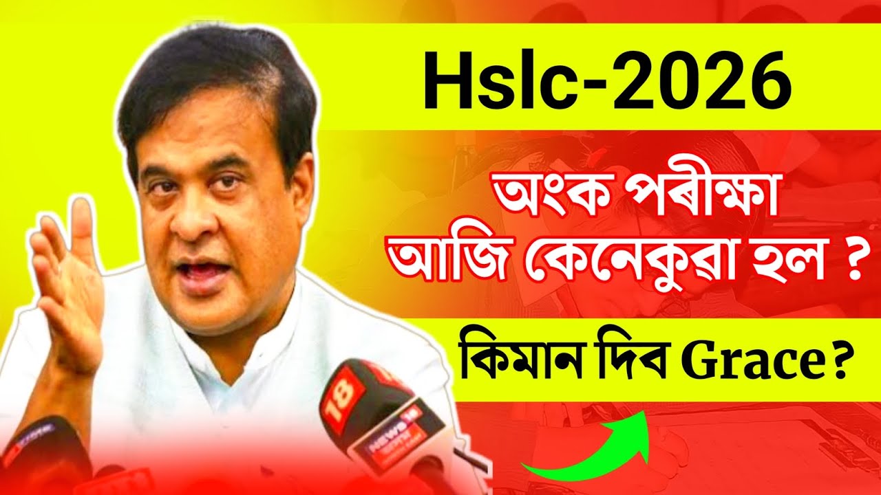 How was your Maths Exam Today | Hslc Maths Exam Question paper 2026 | Tech of MH