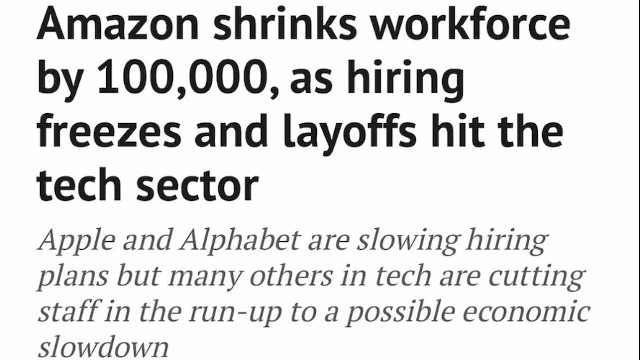Amazon lays off 100,000 employees (beginning of sorrows)