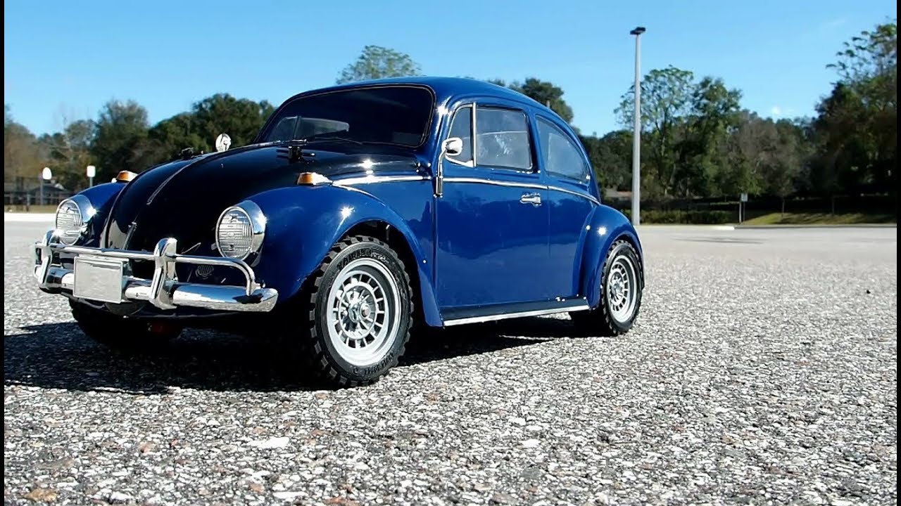 Tamiya MF-01X Volkswagen Beetle Rally running video