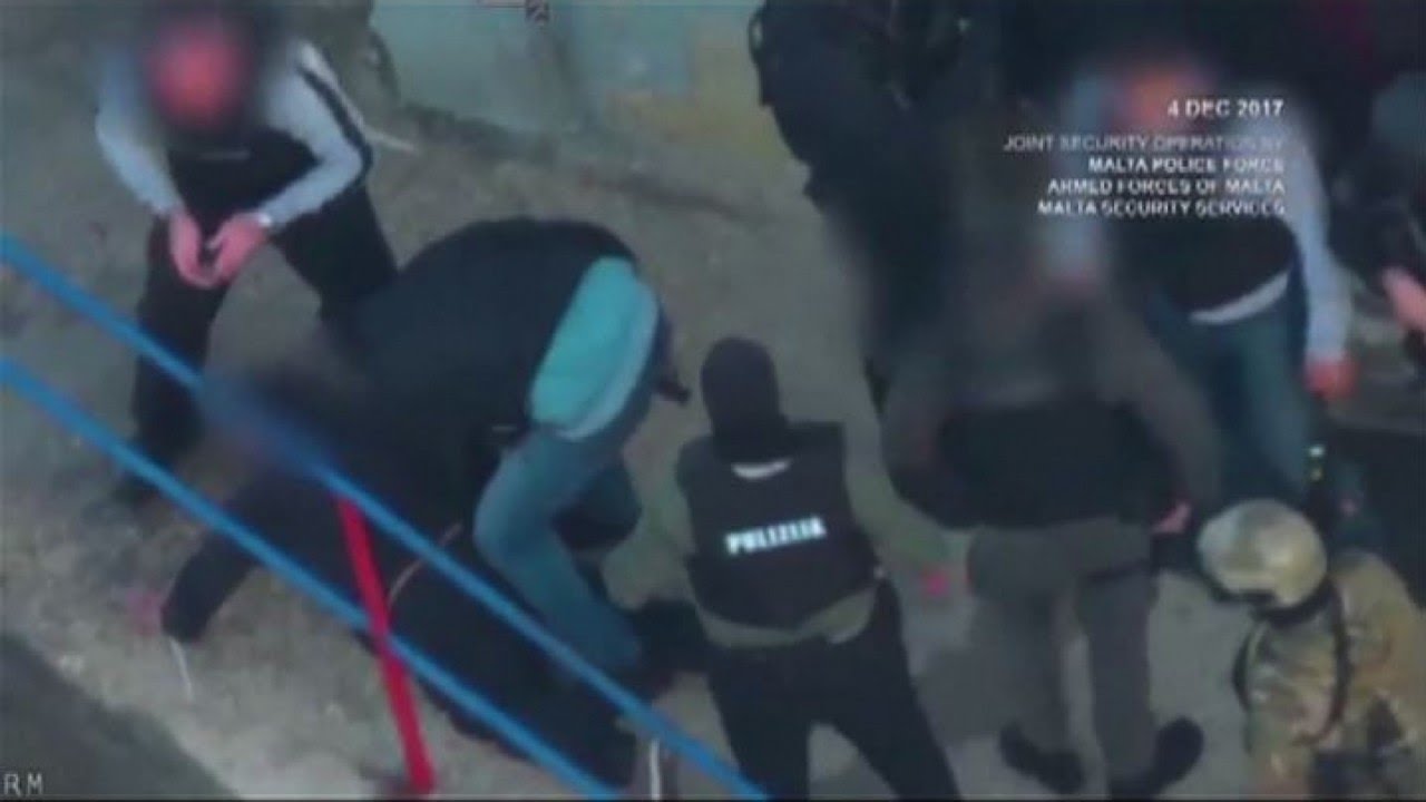 Malta, le immagini dei 10 arresti per l'omicidio Daphne Galizia