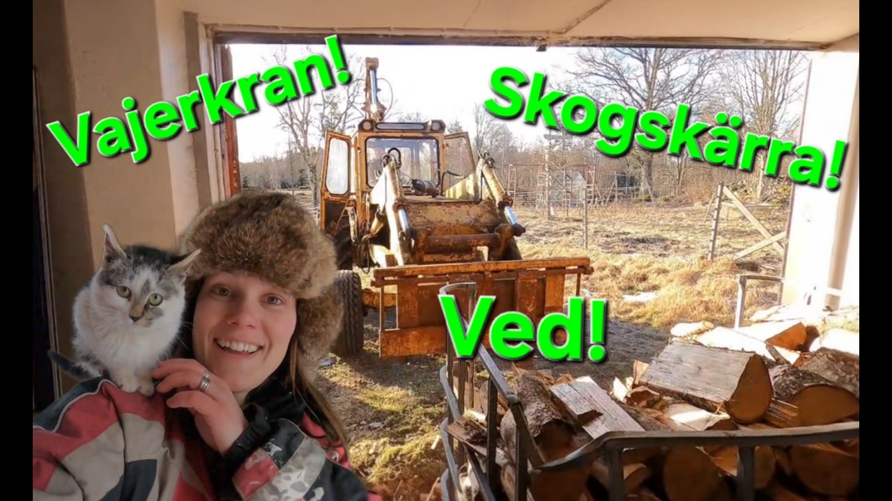 Ved, vajerkran och skogskärra. BM430