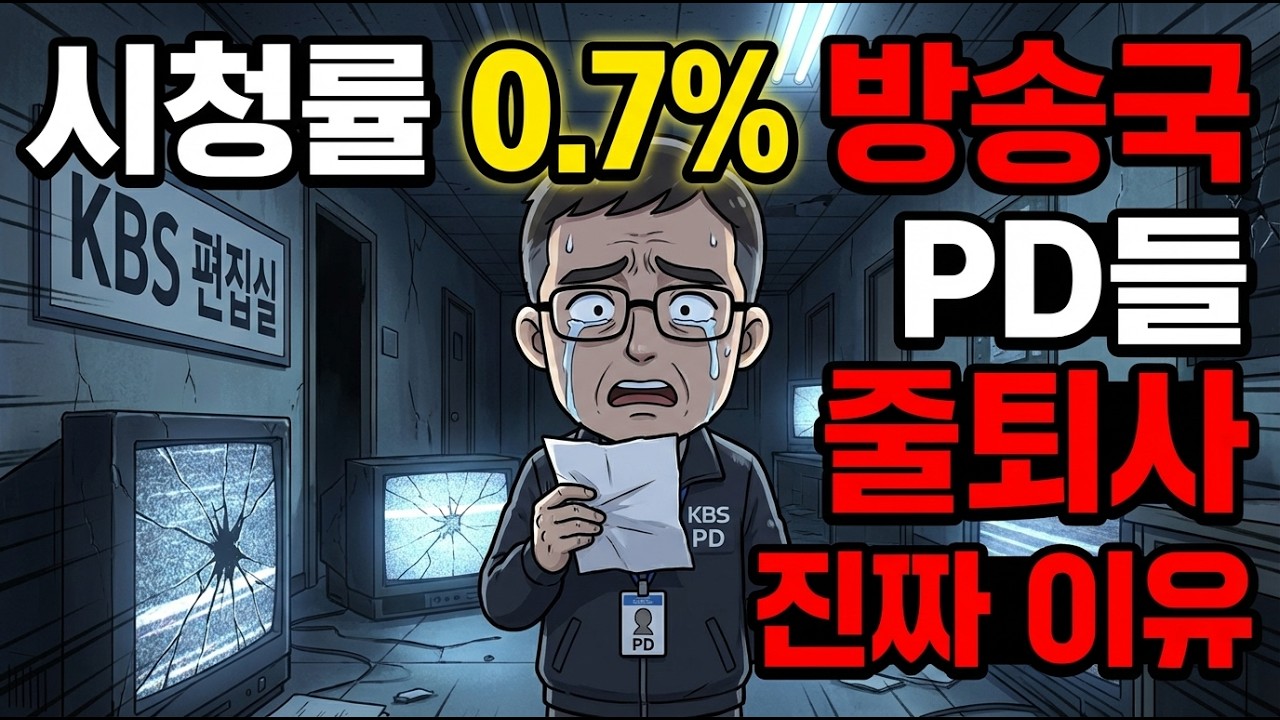 시청률 0.7% 찍고 줄퇴사한 PD들의 소름 돋는 고백 방송국 몰락의 진짜 이유