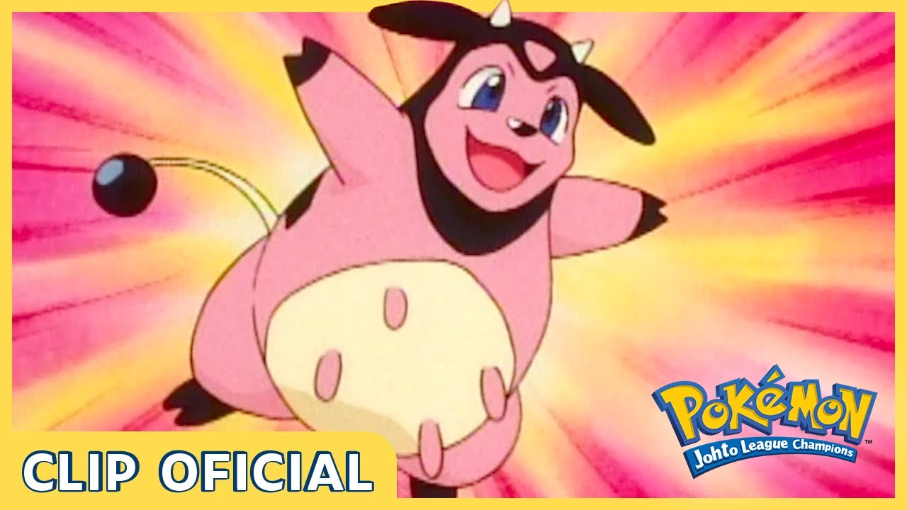 ¡El Miltank de Blanca! | Pokémon Los campeones de la Liga de Johto | Clip oficial