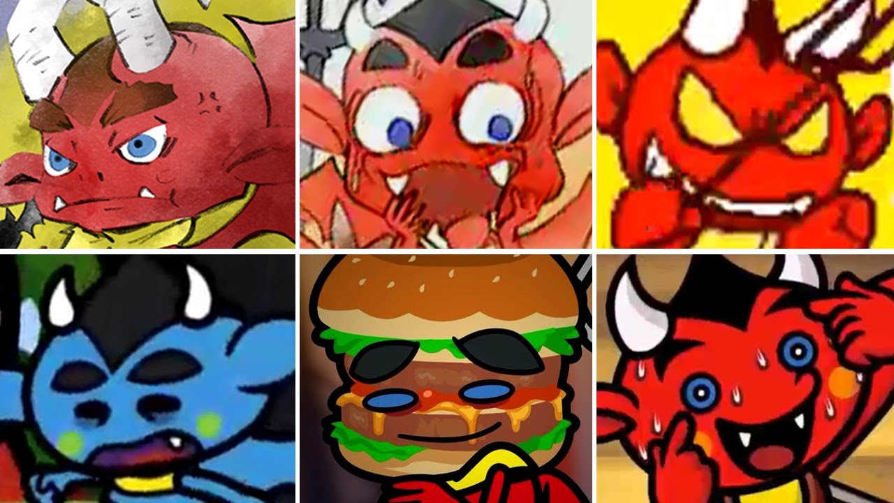 Evolution of Red in WarioWare Games (2004-2023)