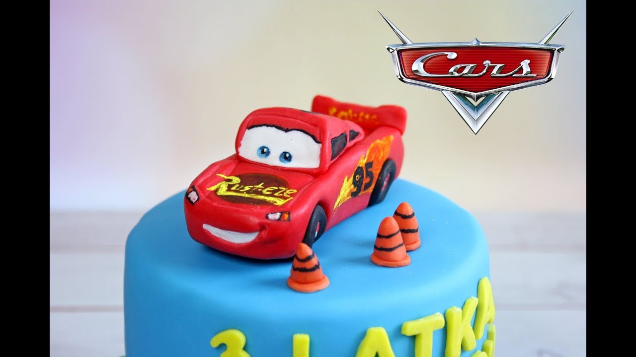 Odjazdowy ZygZak McQueen na tort Auta 🚘 Lightning McQueen