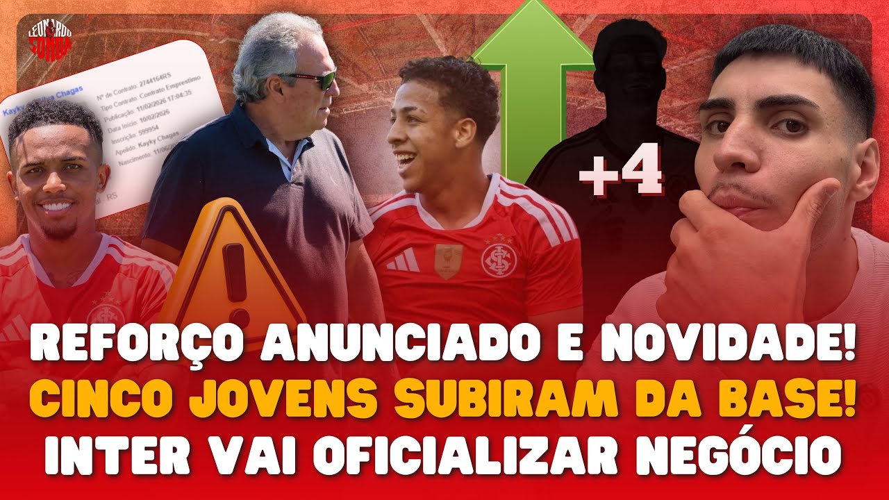 🚨 ANÚNCIO FEITO E NOVIDADE NO BID! INTER AINDA VAI OFICILIZAR ISSO E 5 JOGADORES DA BASE PROMOVIDOS
