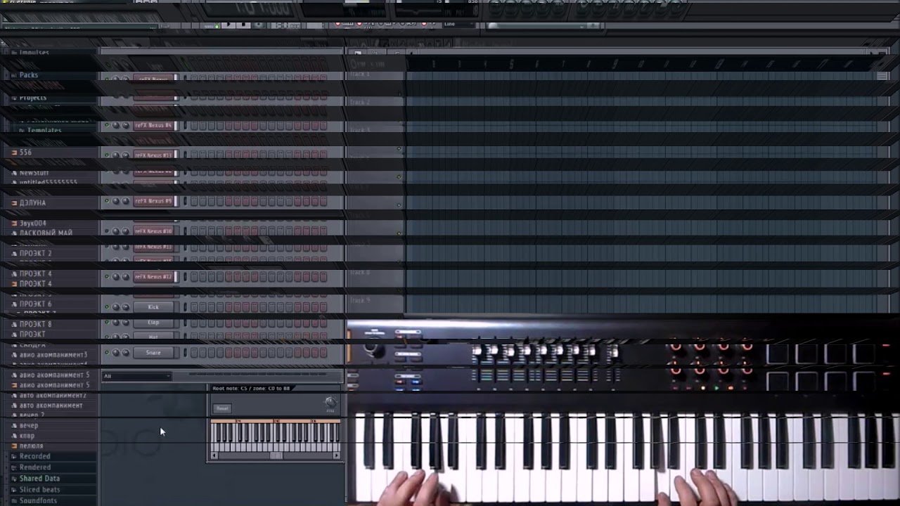 автоаккомпанемент для midi клавиатуры чтобы играть в живую