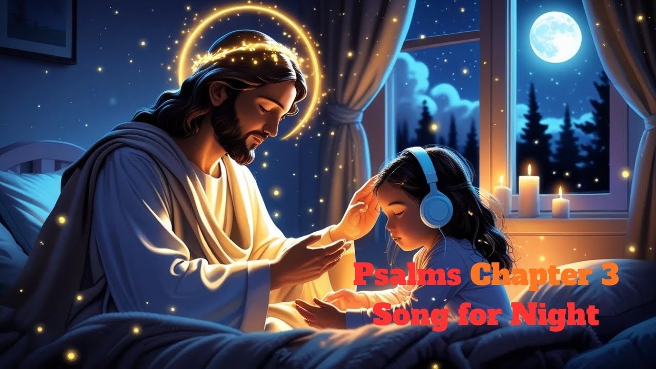 Psalms 3 Calm Sleep Music 😴🌙 | Peaceful Night Prayer & Soothing Scripture 🎵✨