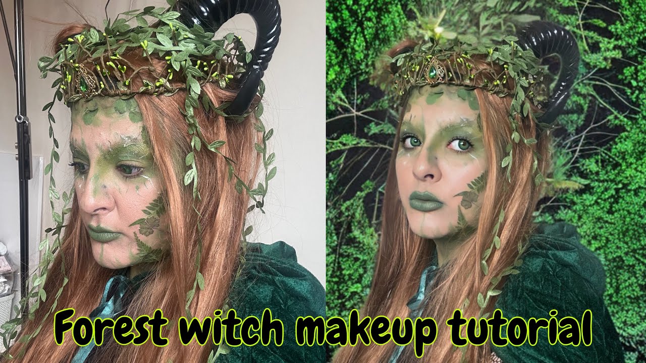 Forest witch makeup tutorial